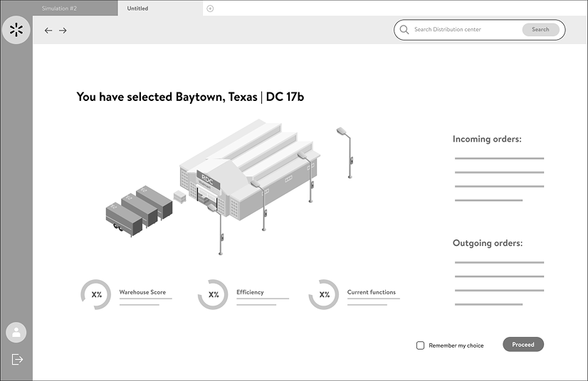 Early isometric warehouse concept screen