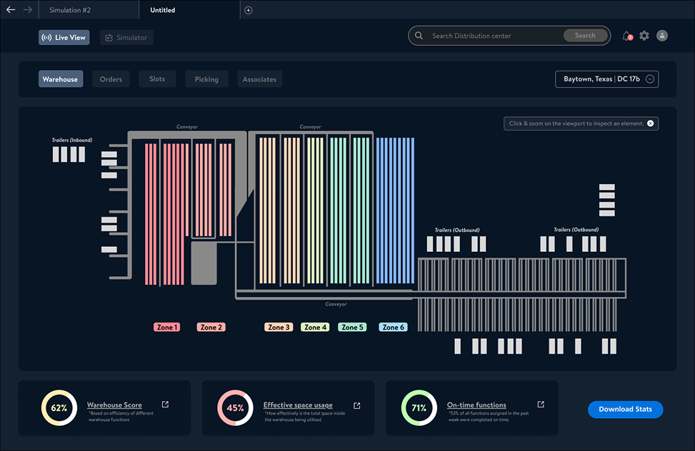 Dark-mode live view exploration