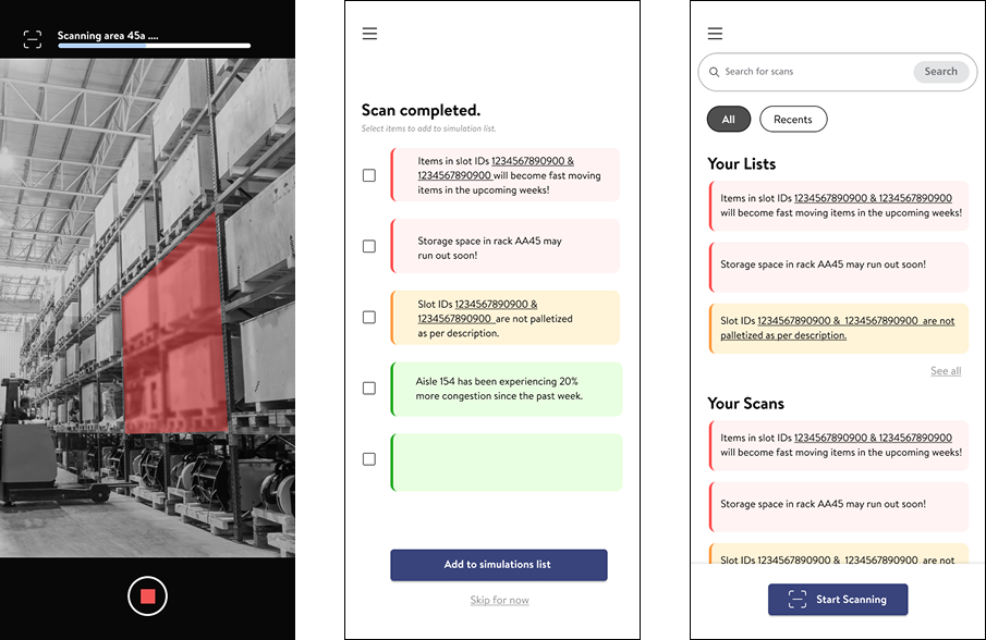 Mobile AR scan to build a hypothesis